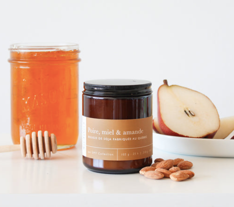 Bougie de soja - Poire, miel & Amande - Moi D'abord